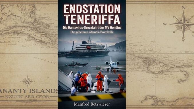 Alte vergilbte Seekarte der Kanaren mit La Palma und Teneriffa als Hintergrund für die Buchvorstellung Endstation Teneriffa.